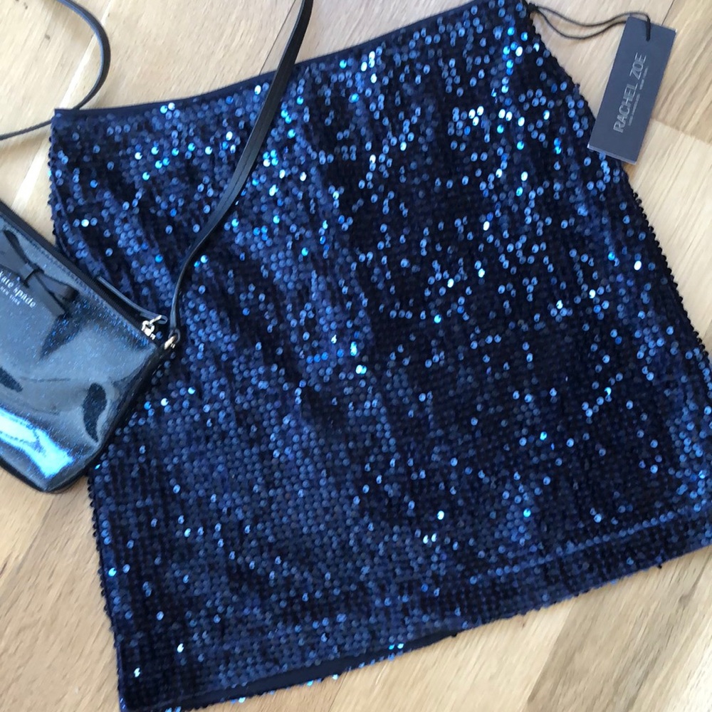 NWT Rachel Zoe Sequined Skirt. Size XS